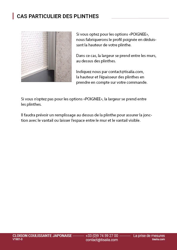 Prise de mesures cloison coulissante page 2